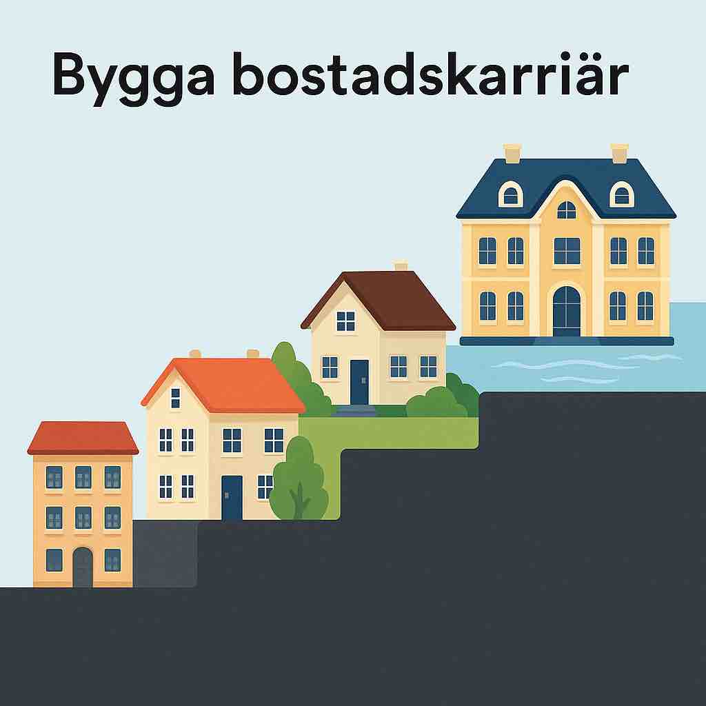Bygg bostadskarriär 🏡 – vägen från bostadsrätt till drömvilla